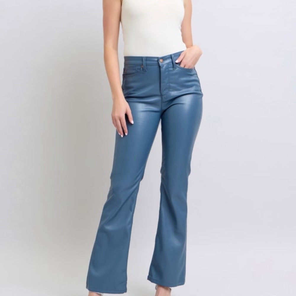 Judy Blue Faux Leather Bootcut